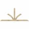 Ekena Millwork Richland Rough Sawn Timber Gable Bracket, Douglas Fir, 84"W x 38"H x 2"D x 4"F, 11/12 Pitch GBW084X38X0204RIC00RDF - alternate 1
